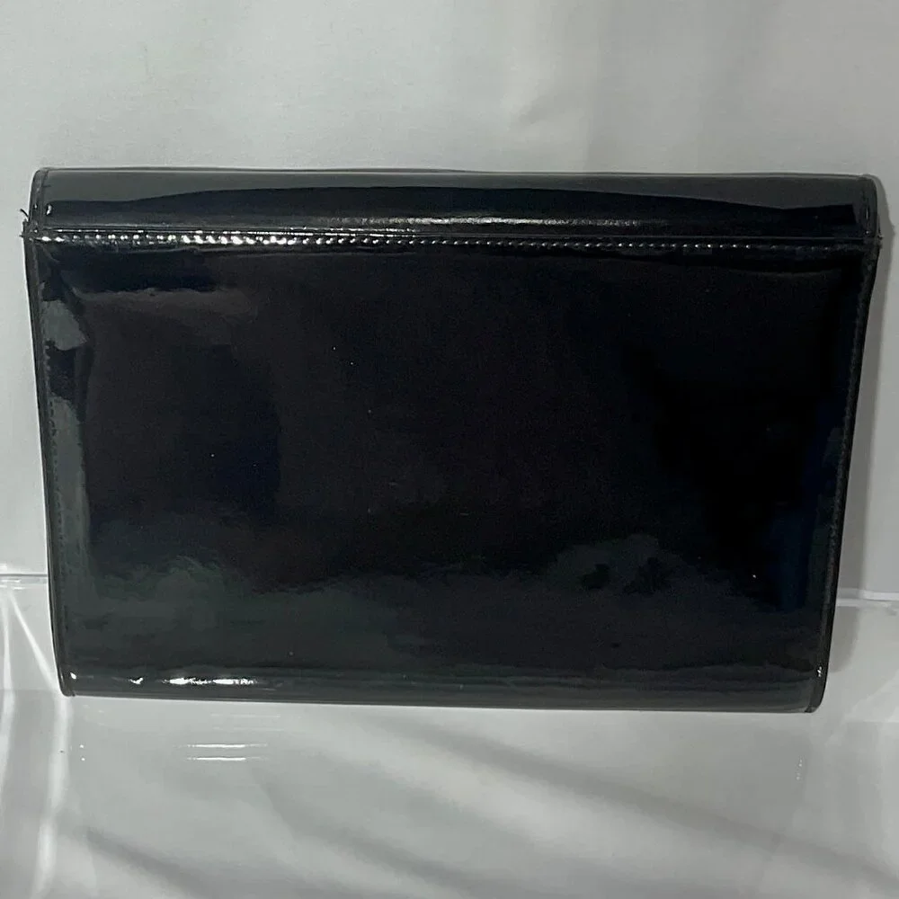 Vintage Furst College Patent "Leather" Envelope Purse Shoulder Bag - Picture 2 of 11